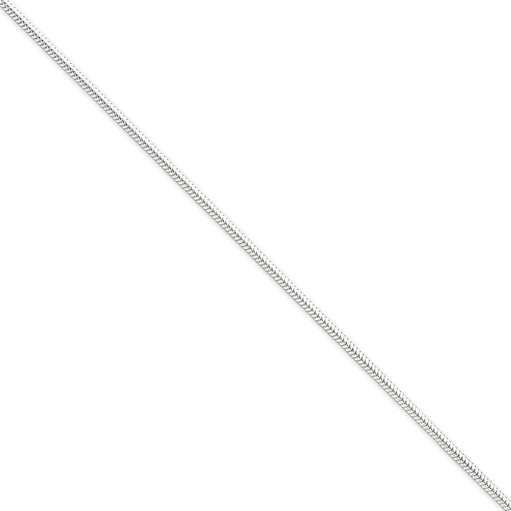 Lovely Rita's Bracelets Size 7 Silver Polished 2.00-mm Round Snake Chain