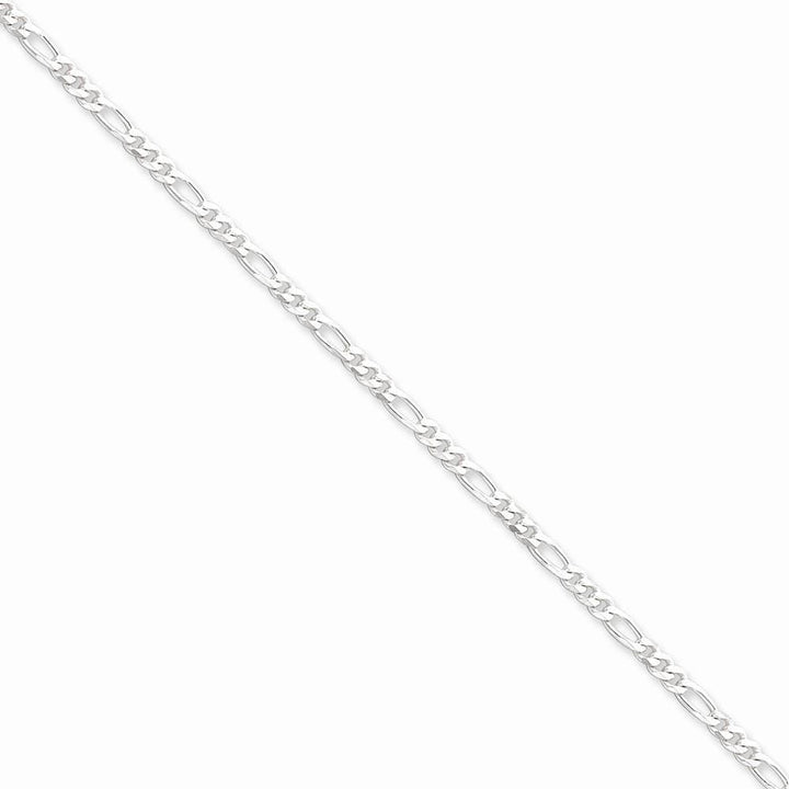 Lovely Rita's Bracelets Size 7 Silver Polished 3.00-mm Solid Figaro Chain