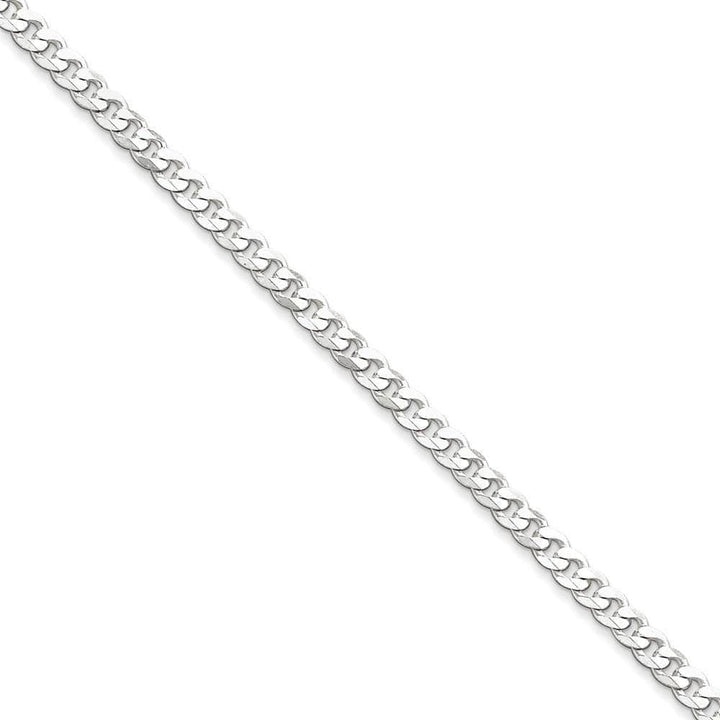 Lovely Rita's Bracelets Size 7 Silver Polished 4.50-mm Solid Curb Link Chain