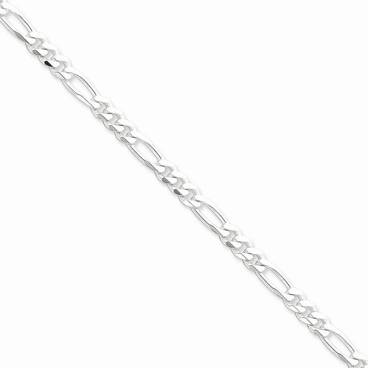 Lovely Rita's Bracelets Size 7 Silver Polished 5.25-mm Solid Figaro Chain