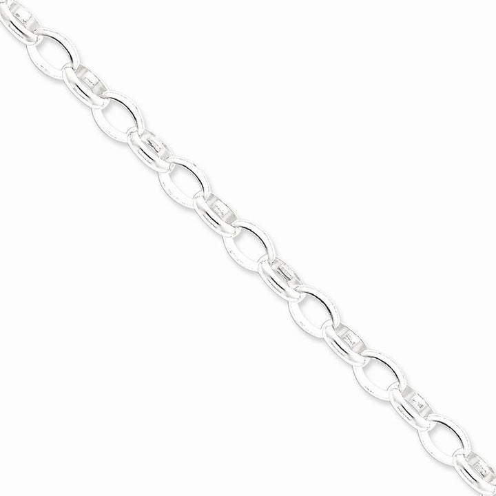 Lovely Rita's Bracelets Size 7 Silver Polished 8.00-mm Fancy Rolo Chain