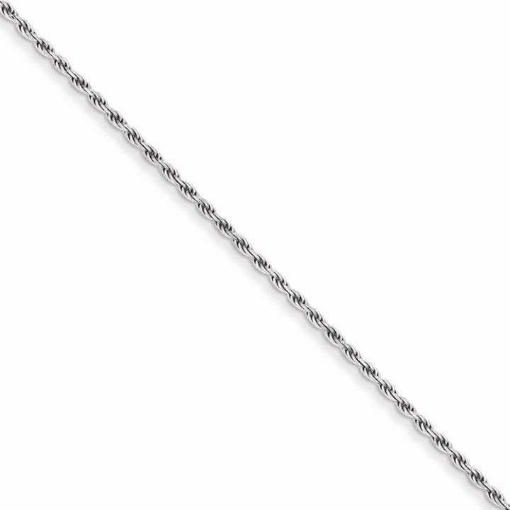 Lovely Rita's Bracelets Size 7 Silver Polished D.C 1.75-mm Solid Rope Chain