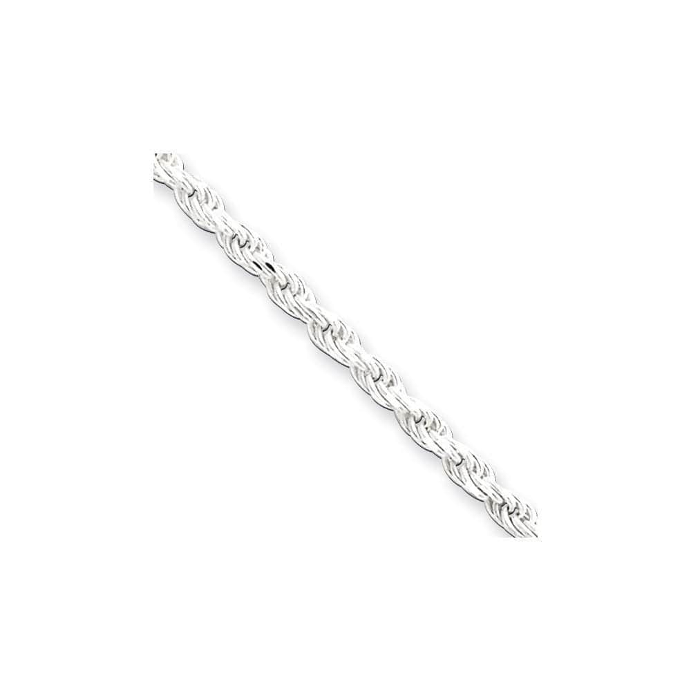 Lovely Rita's Bracelets Size 7 Silver Polished D.C 2.25-mm Solid Rope Chain