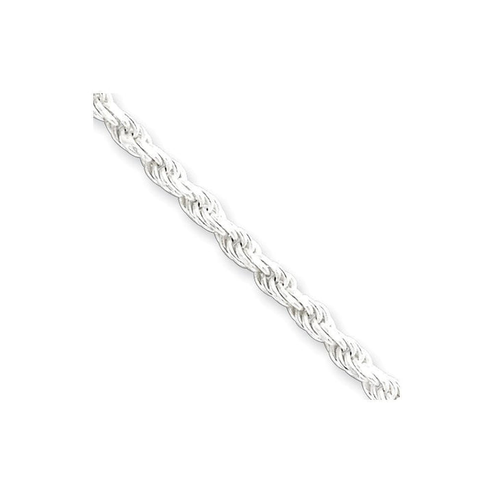 Lovely Rita's Bracelets Size 7 Silver Polished D.C 2.75-mm Solid Rope Chain