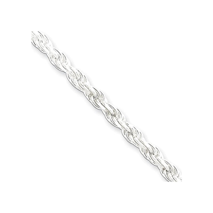 Lovely Rita's Bracelets Size 7 Silver Polished D.C 3.00-mm Solid Rope Chain