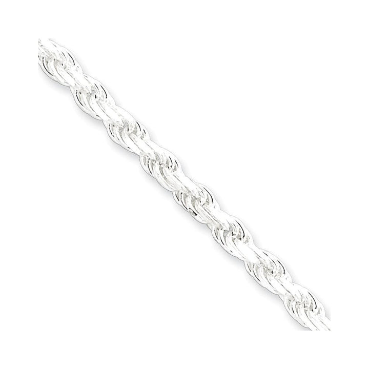 Lovely Rita's Bracelets Size 7 Silver Polished D.C 3.50-mm Solid Rope Chain