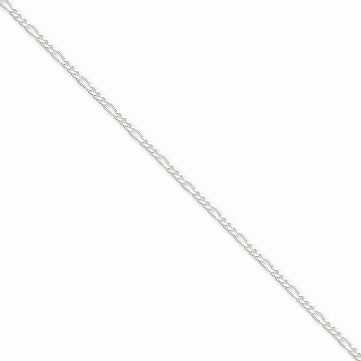 Lovely Rita's Bracelets Size 7 Sterling Silver Polish 2.25m Solid Figaro Chain