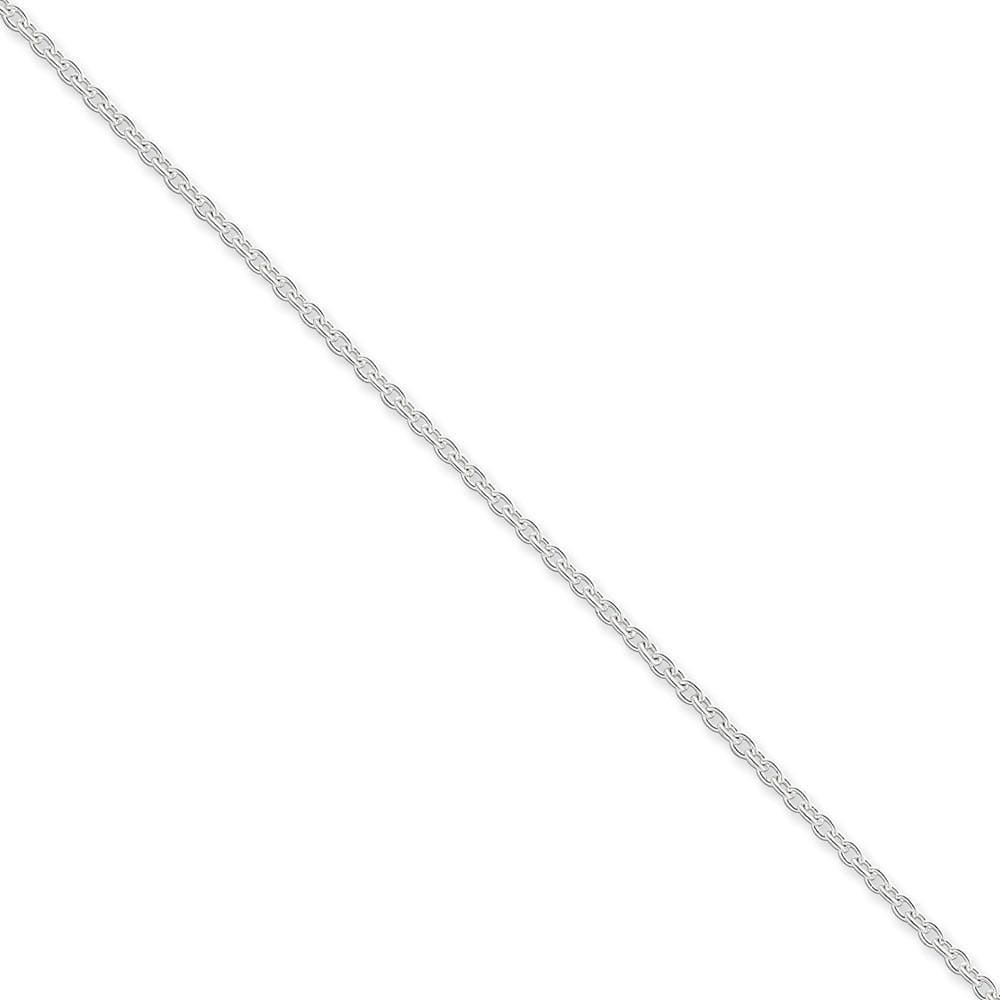Lovely Rita's Bracelets Size 7 Sterling Silver Polished 2.25-mm Cable Chain
