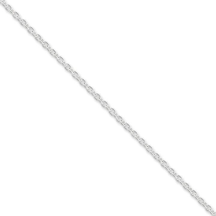 Lovely Rita's Bracelets Size 7 Sterling Silver Polished 2.75-mm Cable Chain