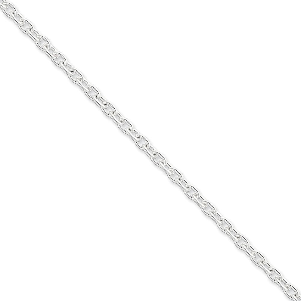 Lovely Rita's Bracelets Size 7 Sterling Silver Polished 4.50-mm Cable Chain