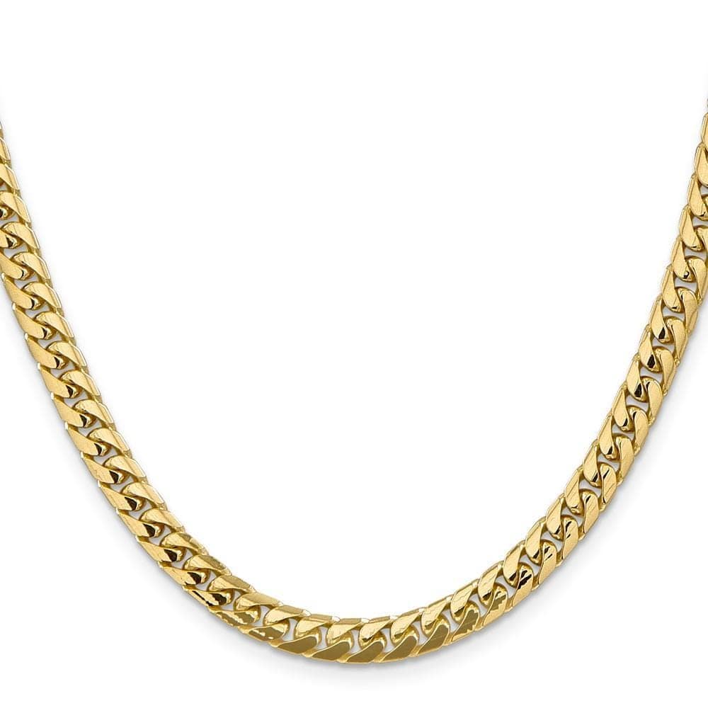 Lovely Rita's Bracelets Size 8 14k Yellow Gold 5.50-mm Domed Curb Link Chain
