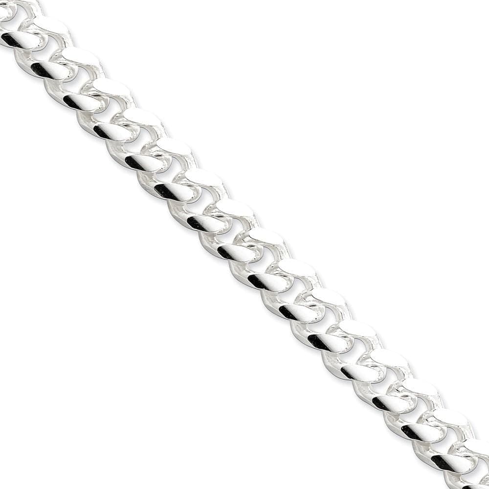 Lovely Rita's Bracelets Size 8 Silver 10.50-mm Solid Domed Link Curb Chain