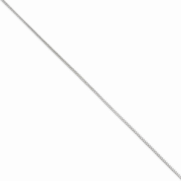 Lovely Rita's Bracelets Size 8 Silver D.C 1.25-mm Solid Round Franco Chain