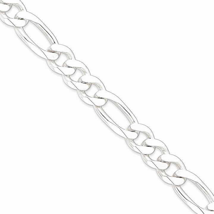 Lovely Rita's Bracelets Size 8 Silver Polished 15.00-mm Solid Figaro Chain