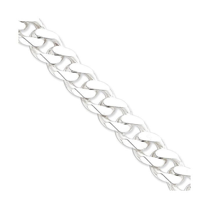 Lovely Rita's Bracelets Size 8 Silver Polished 16.20-mm Solid Curb Link Chain
