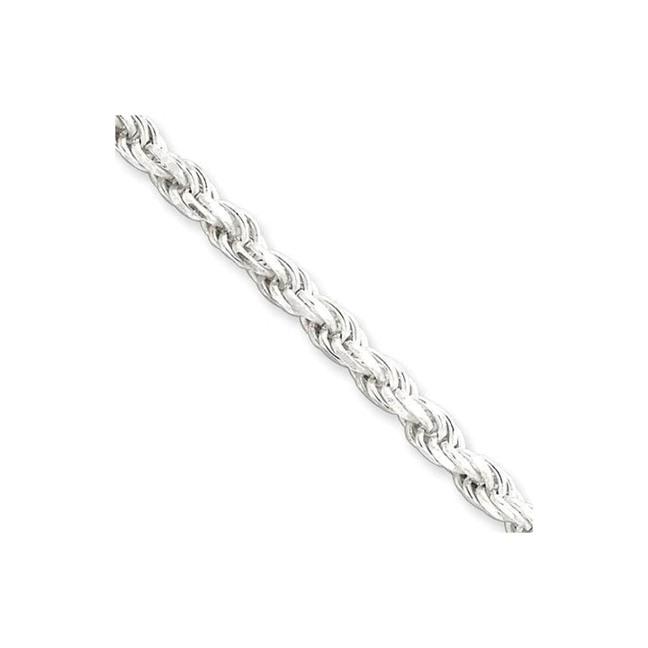 Lovely Rita's Bracelets Size 8 Silver Polished D.C 4.25-mm Solid Rope Chain