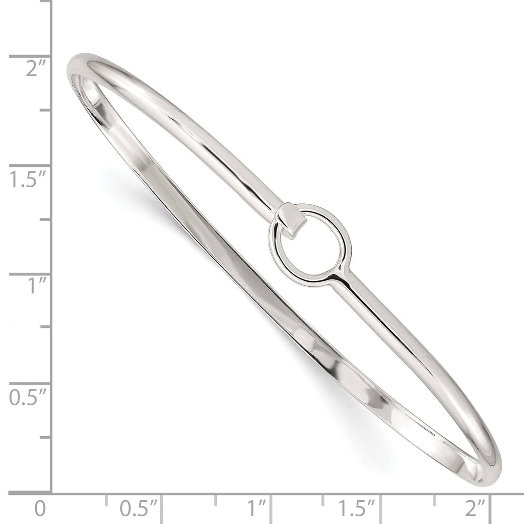 Lovely Rita's Bracelets Solid Silver Polished Finish Flexible Bangle