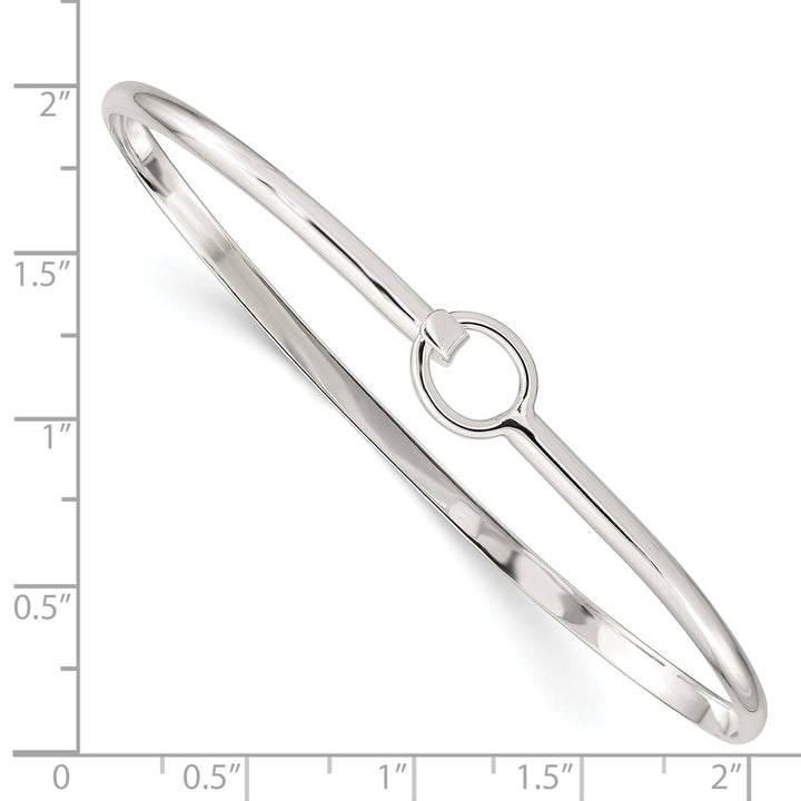 Lovely Rita's Bracelets Solid Silver Polished Finish Flexible Bangle