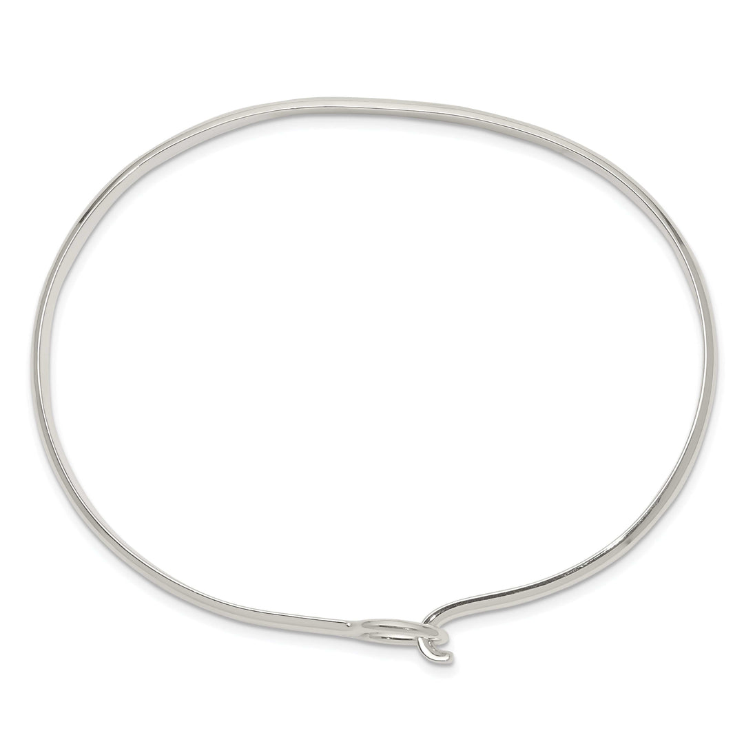 Lovely Rita's Bracelets Solid Silver Polished Finish Flexible Bangle