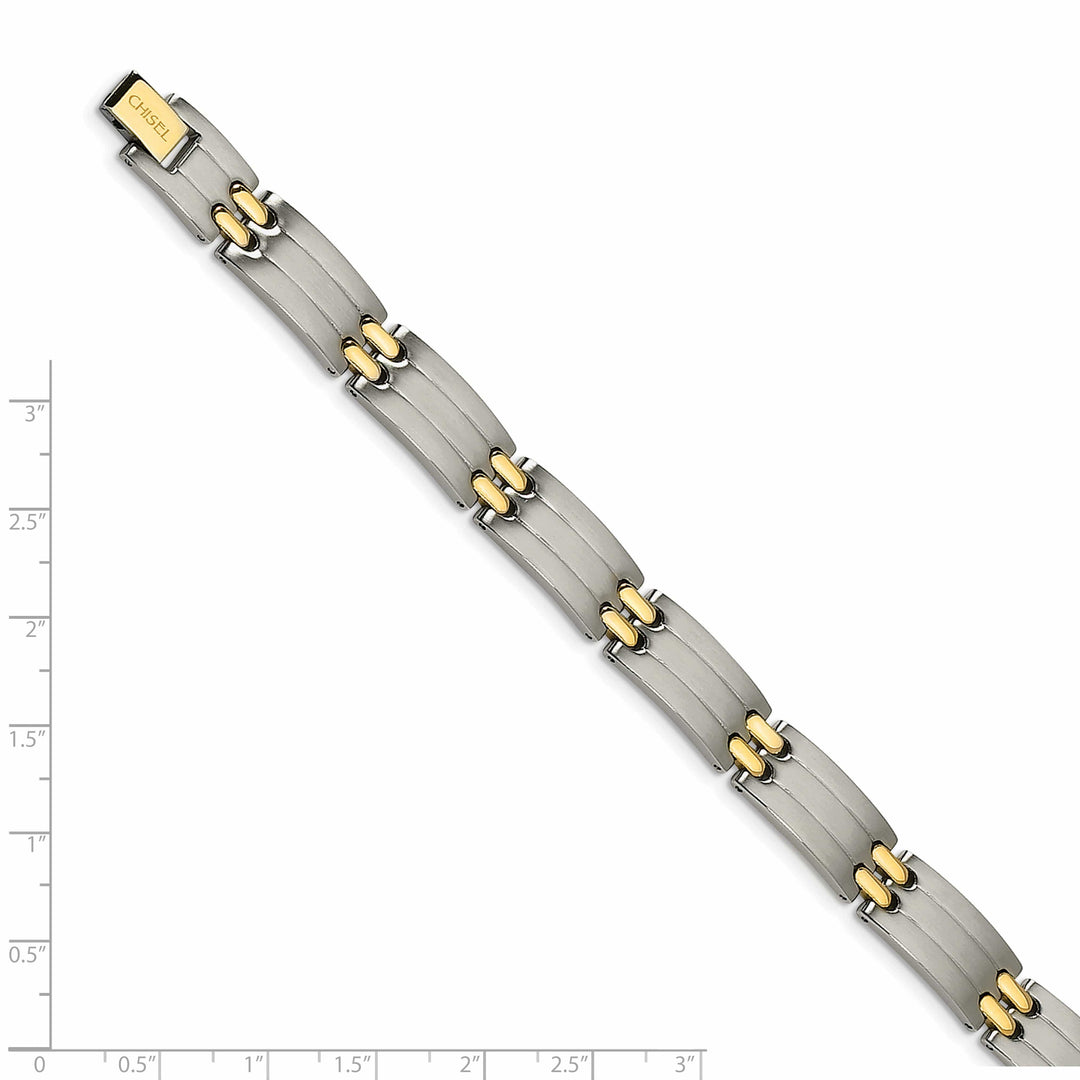 Chisel Bracelets Stainless Steel 24k Gold Fold Over Bracelet