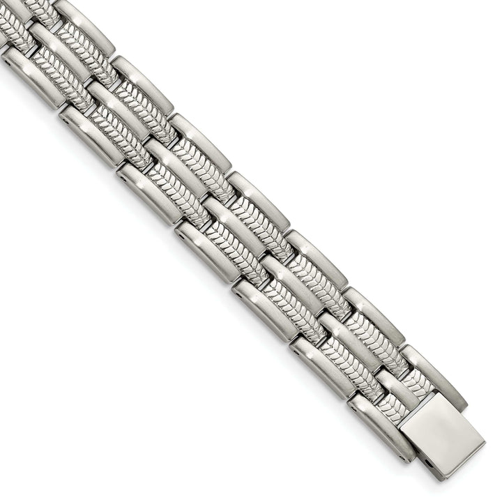 Chisel Bracelets Stainless Steel Fold Over Bracelet