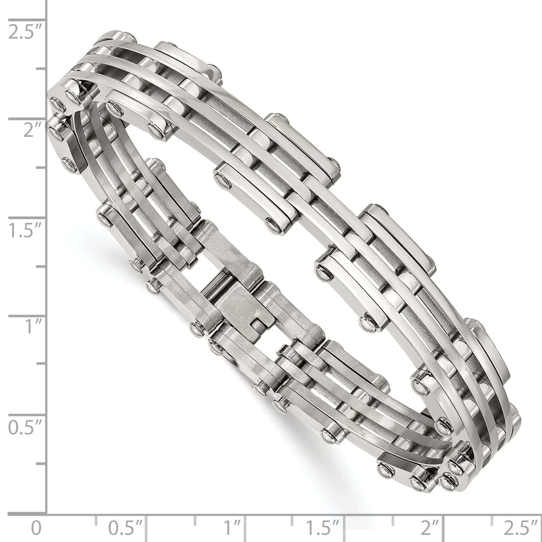 Chisel Bracelets Stainless Steel Fold Over Bracelet