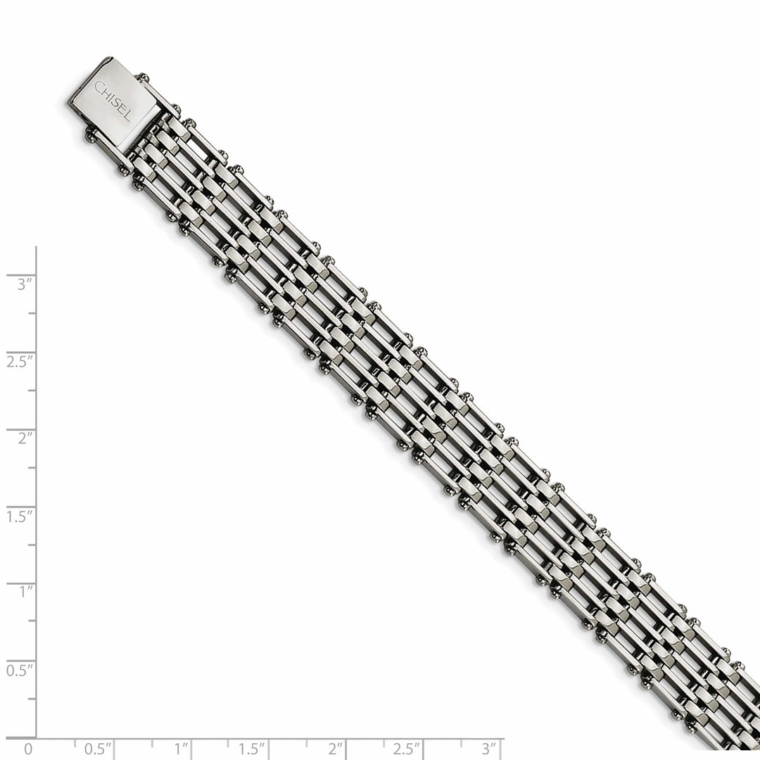 Chisel Bracelets Stainless Steel Fold Over Bracelet