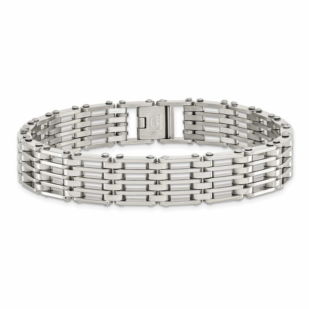 Chisel Bracelets Stainless Steel Fold Over Bracelet
