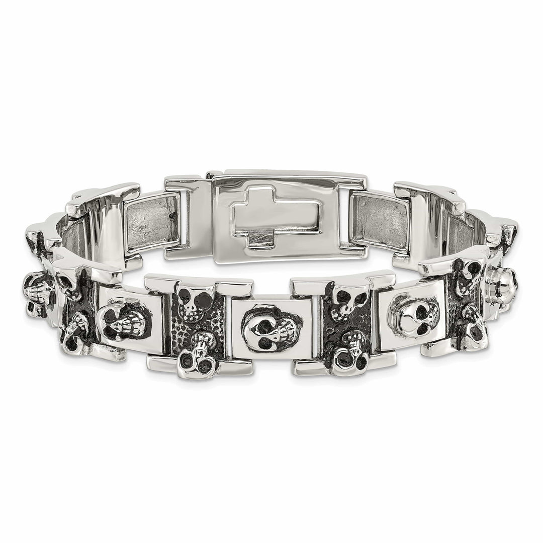 Chisel Bracelets Stainless Steel Skull Bracelet