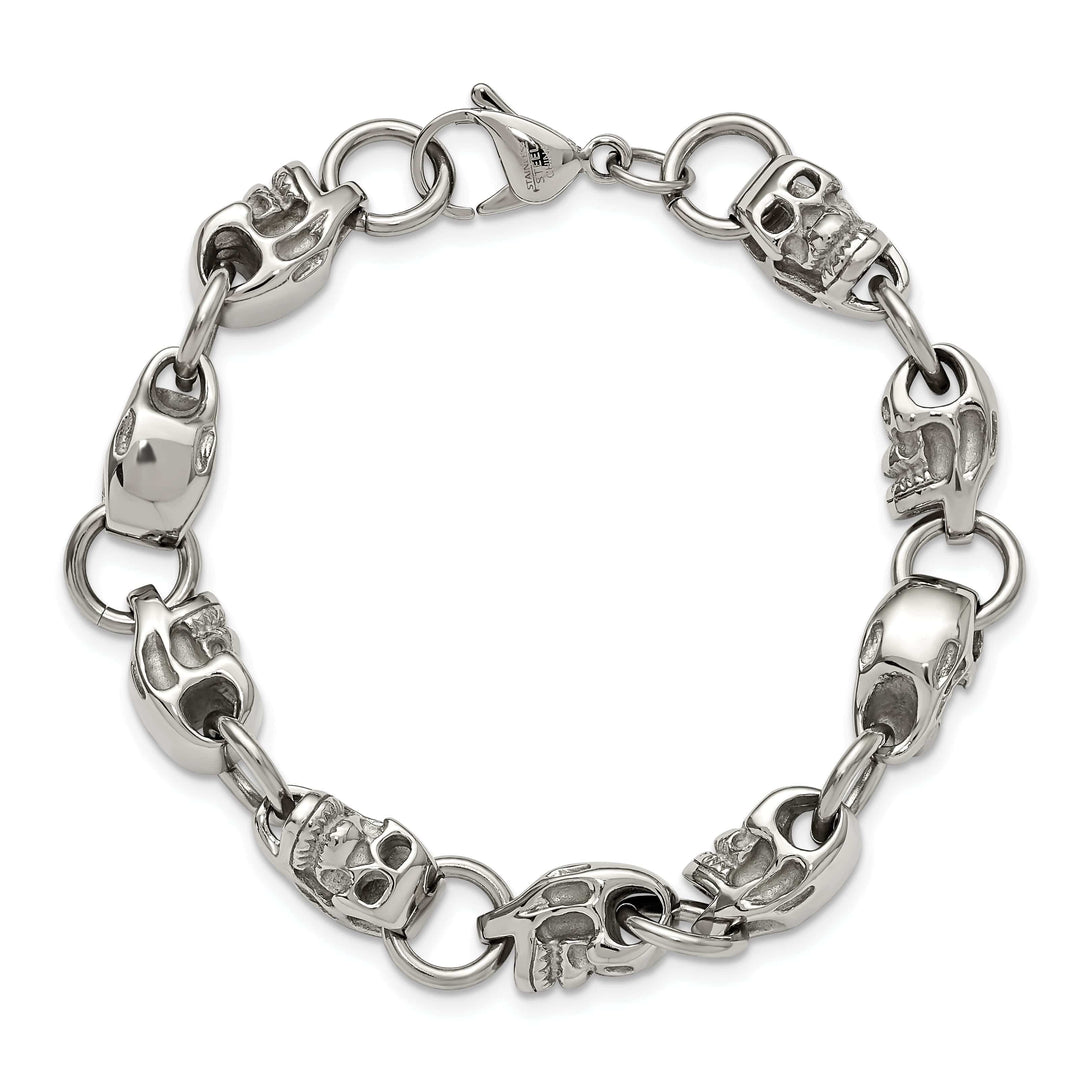 Chisel Bracelets Stainless Steel Skull Bracelet