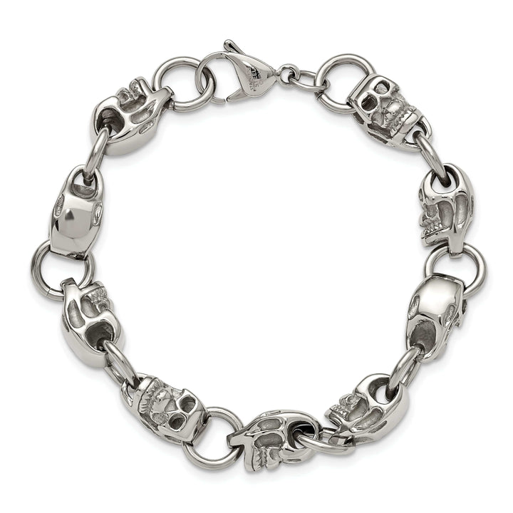 Chisel Bracelets Stainless Steel Skull Bracelet