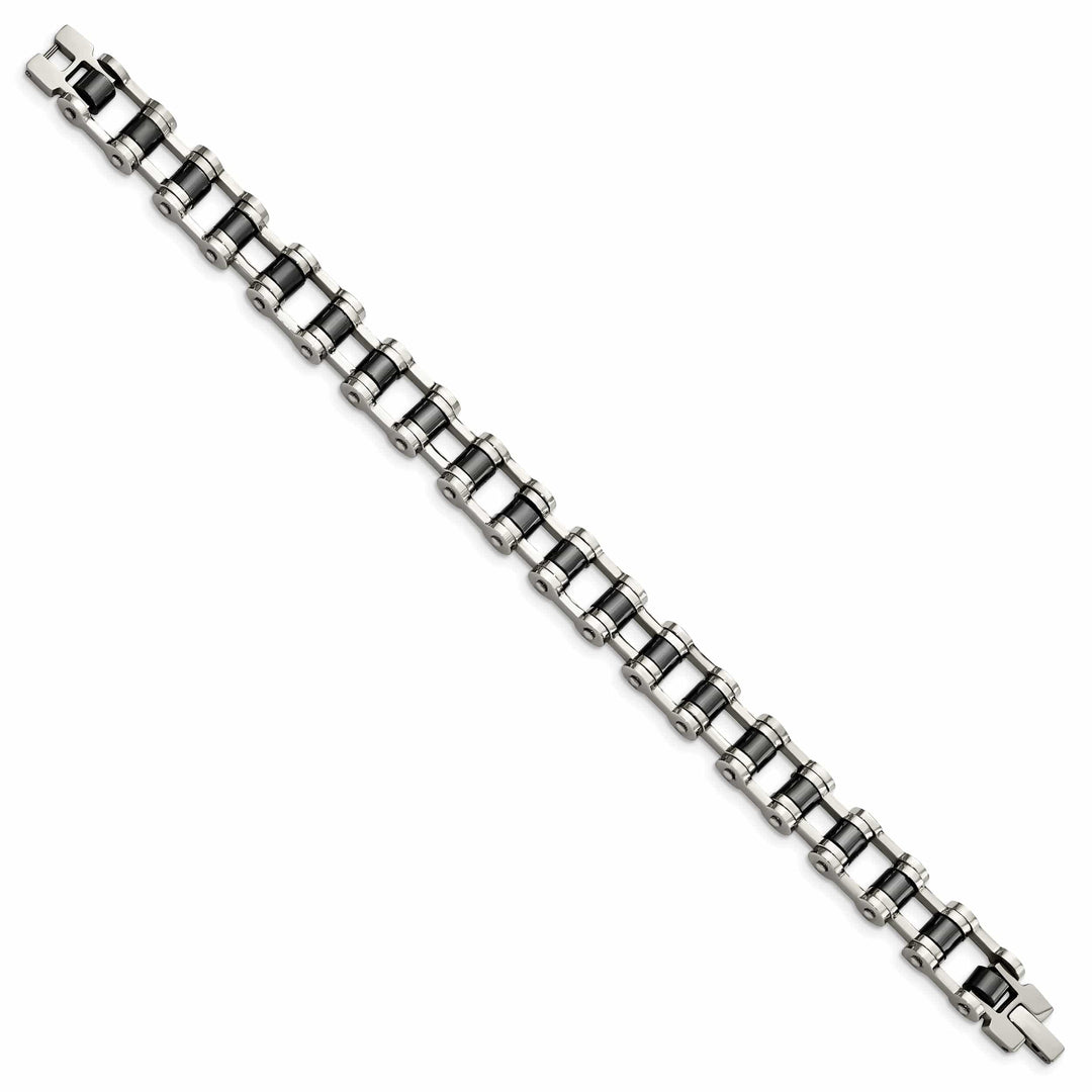 Chisel Bracelets Steel Black Plating Magnetic Links Bracelet