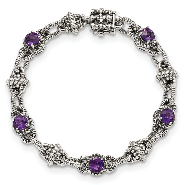 Shey Couture Bracelets Sterling Silver Amethyst 7.75 Bracelet