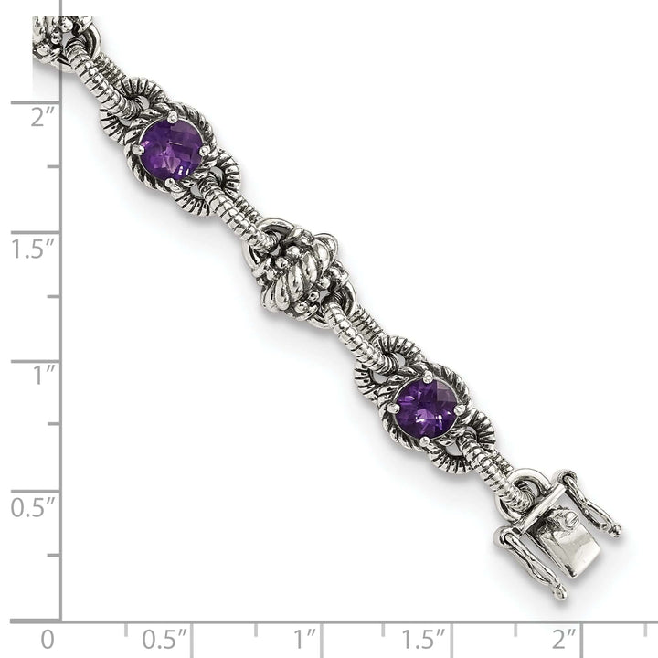 Shey Couture Bracelets Sterling Silver Amethyst 7.75 Bracelet