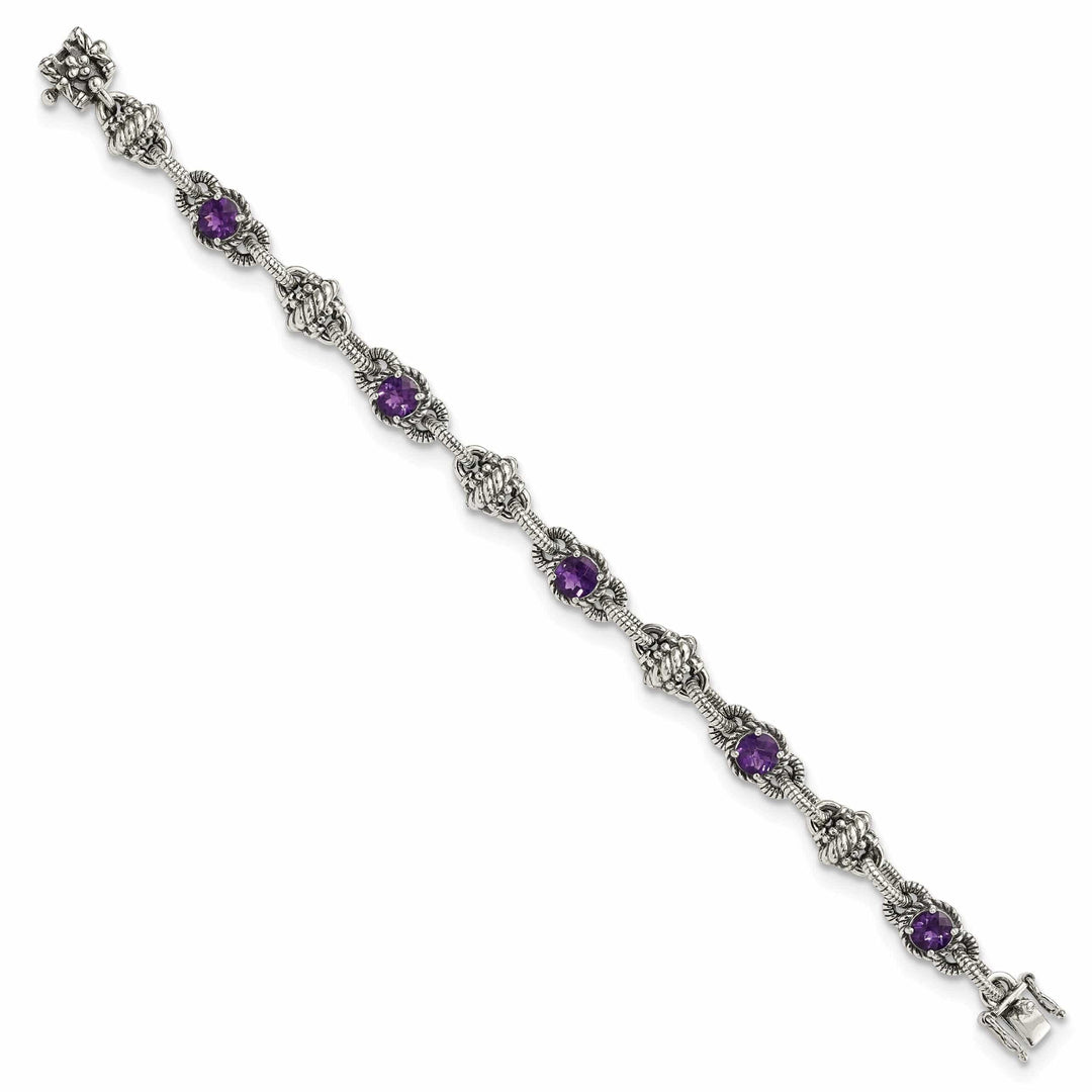 Shey Couture Bracelets Sterling Silver Amethyst 7.75 Bracelet