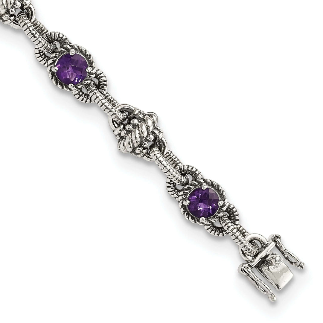 Shey Couture Bracelets Sterling Silver Amethyst 7.75 Bracelet