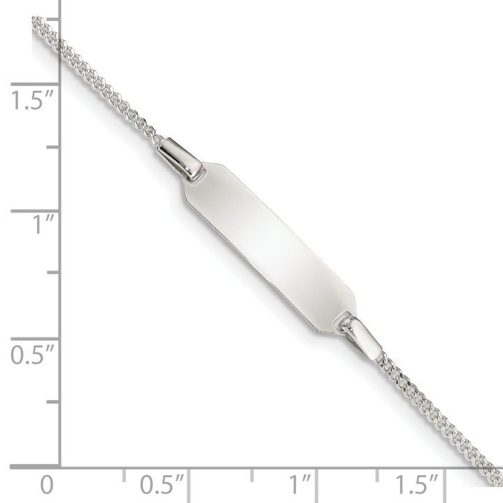 Lovely Rita's Bracelets Sterling Silver Childrens ID Curb Link Bracelet