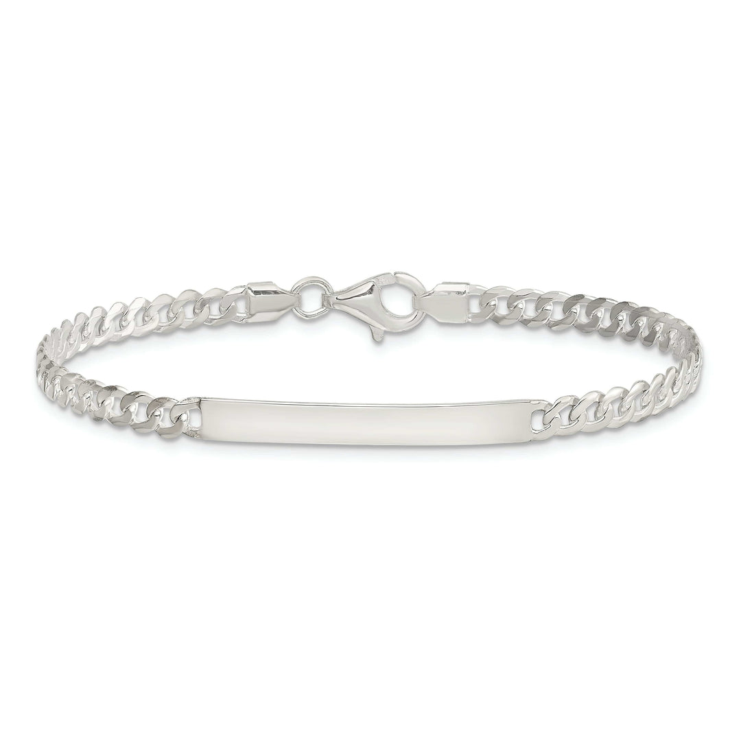 Lovely Rita's Bracelets Sterling Silver Curb Link ID 7.50 inch Bracelet