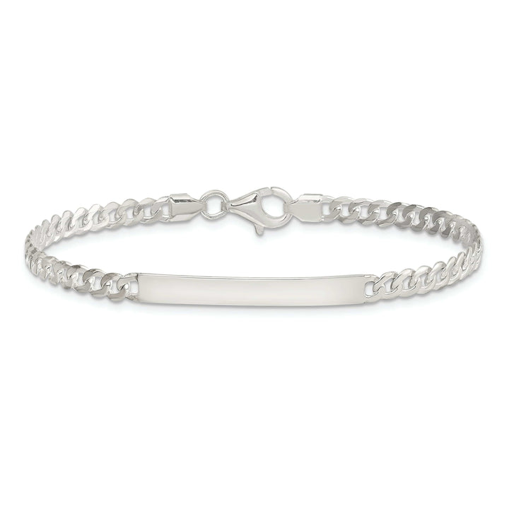 Lovely Rita's Bracelets Sterling Silver Curb Link ID 7.50 inch Bracelet