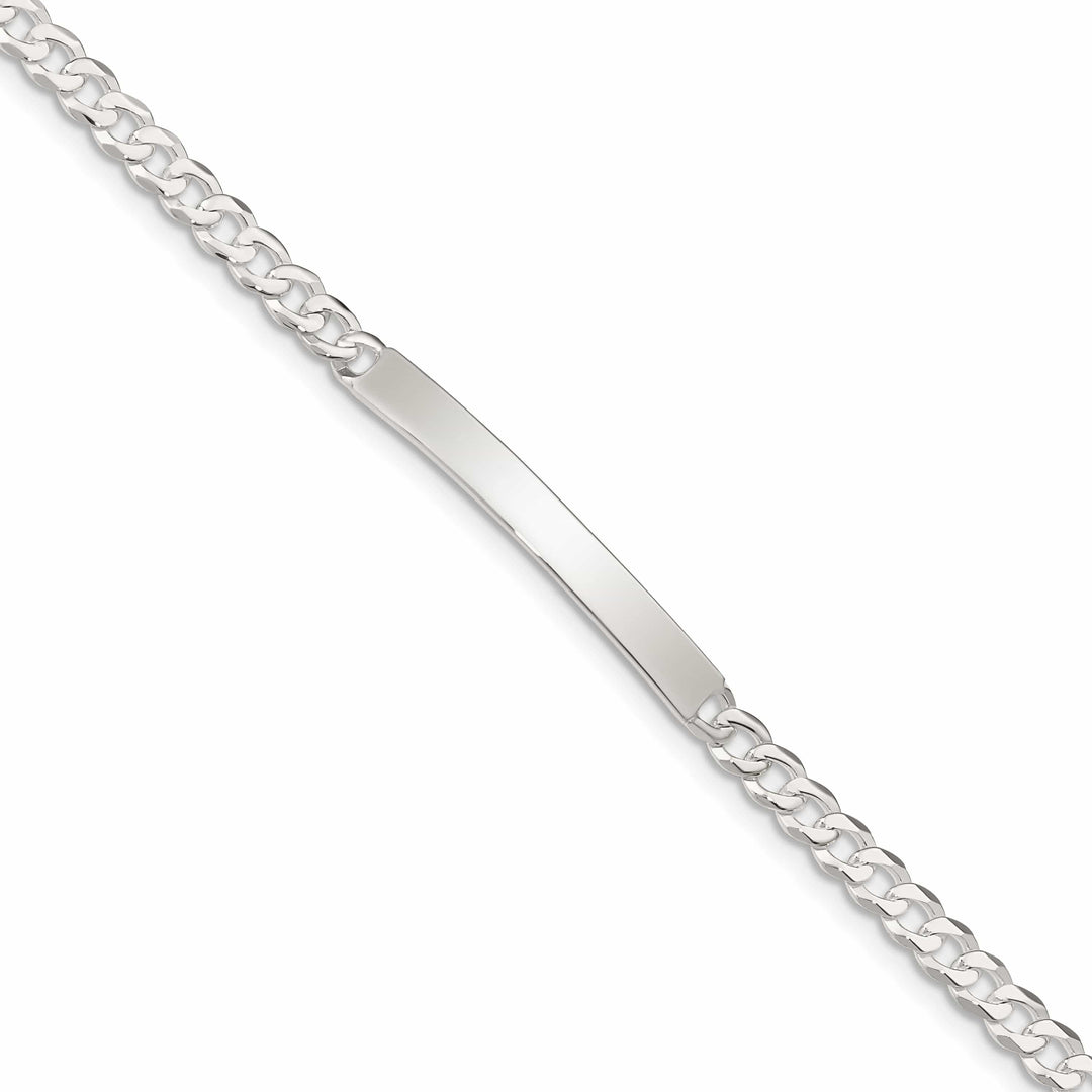 Lovely Rita's Bracelets Sterling Silver Curb Link ID 7.50 inch Bracelet