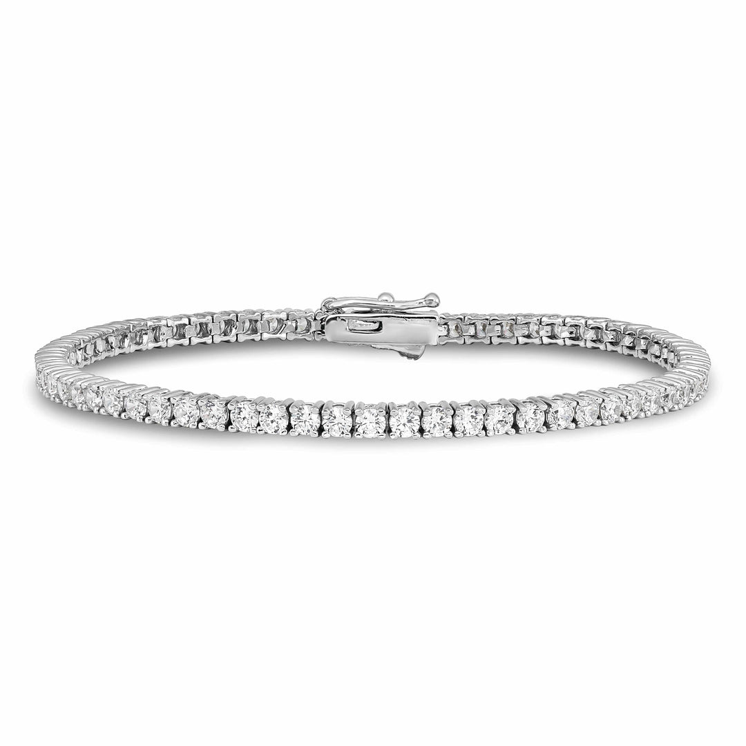 Sterling Shimmer Bracelets Sterling Silver CZ 7 inch Bracelet