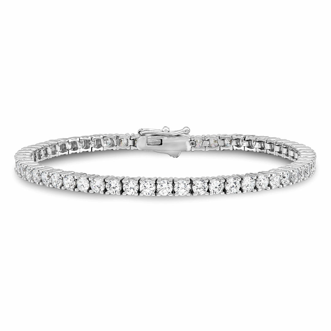 Sterling Shimmer Bracelets Sterling Silver CZ 7 inch Bracelet