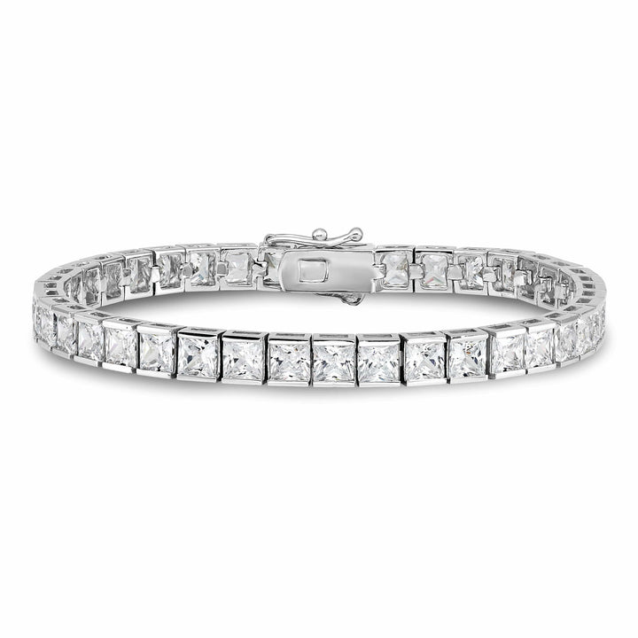 Sterling Shimmer Bracelets Sterling Silver CZ 7 inch Bracelet