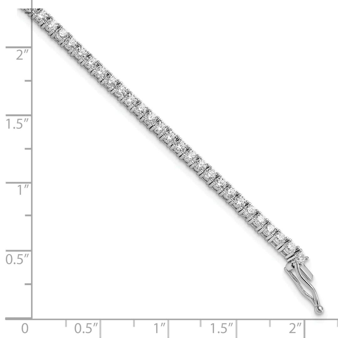 Sterling Shimmer Bracelets Sterling Silver CZ 7in Bracelet