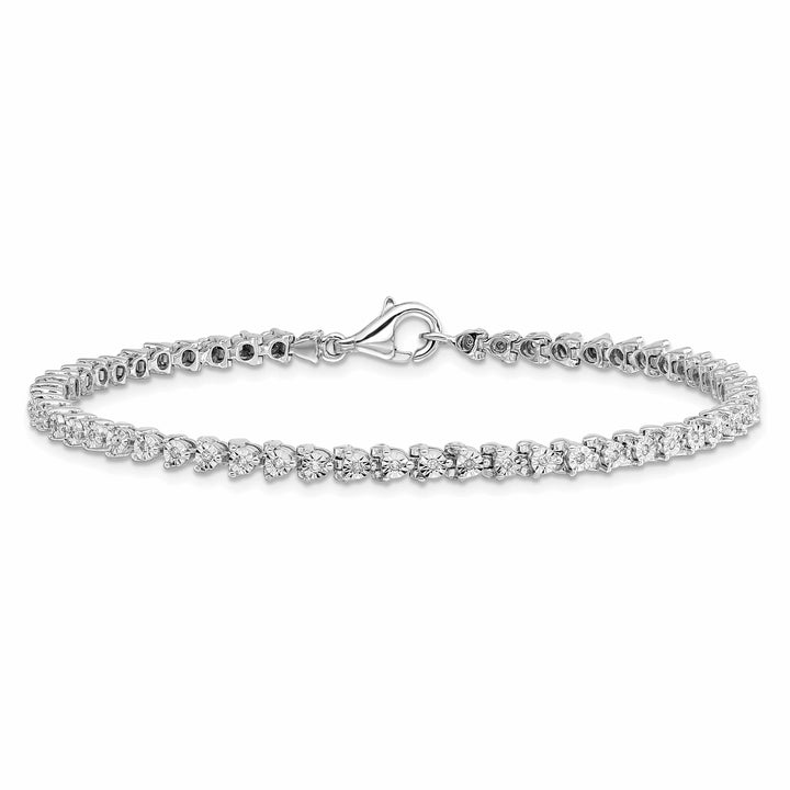 Lovely Rita's Bracelets Sterling Silver Diamond Tennis Bracelet