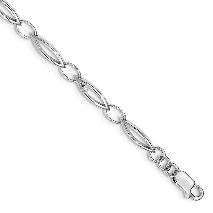 Lovely Rita's Bracelets Sterling Silver Diamond White Ice Bracelet