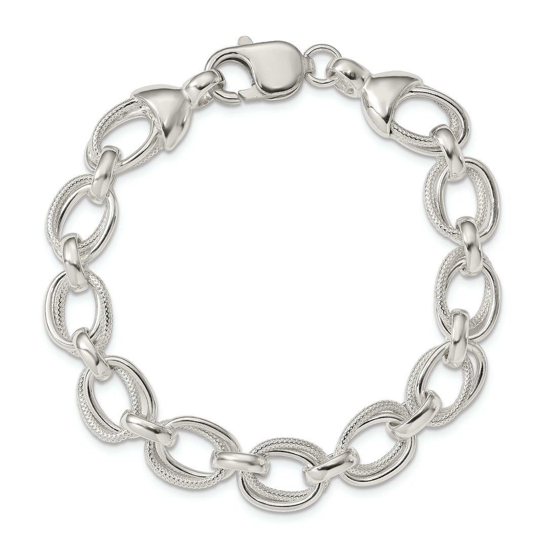 Lovely Rita's Bracelets Sterling Silver Fancy Link Bracelet