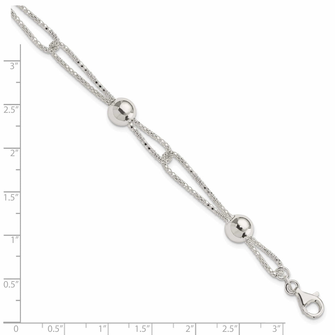 Lovely Rita's Bracelets Sterling Silver Fancy Mesh Bracelet