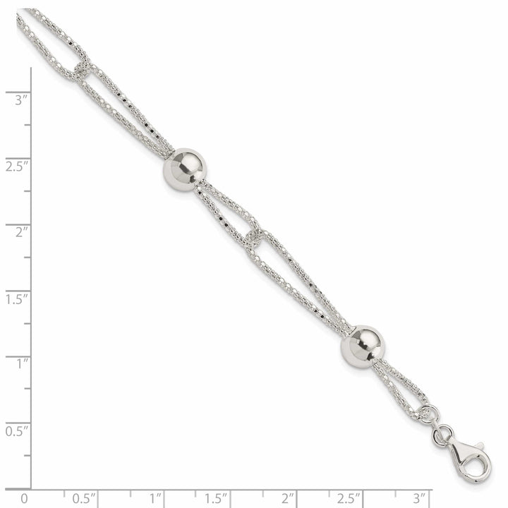 Lovely Rita's Bracelets Sterling Silver Fancy Mesh Bracelet