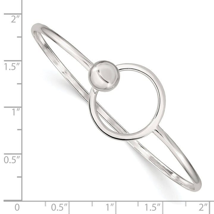 Lovely Rita's Bracelets Sterling Silver Flexible Circle Bangle Bracelet